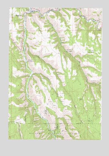 Minam, OR USGS Topographic Map