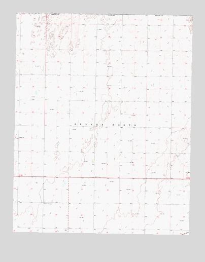 Beaver NW, OK USGS Topographic Map
