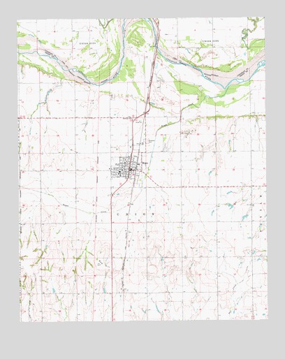 Minco, OK USGS Topographic Map