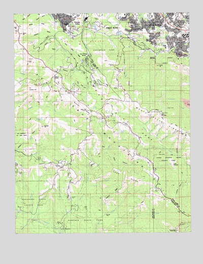Mindego Hill, CA USGS Topographic Map