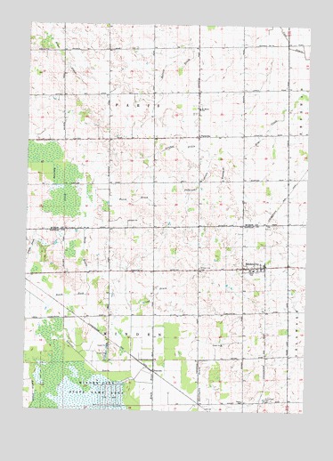 Minden City, MI USGS Topographic Map