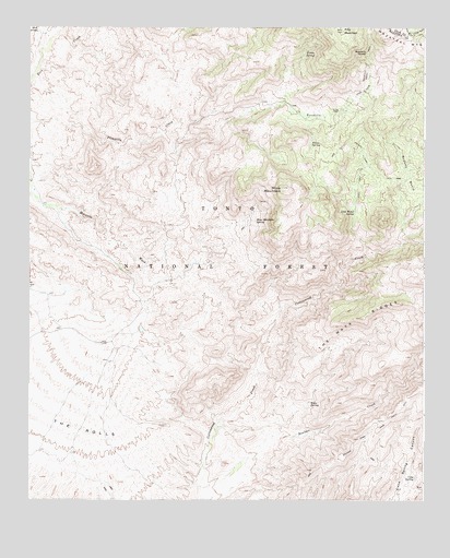 Mine Mountain, AZ USGS Topographic Map