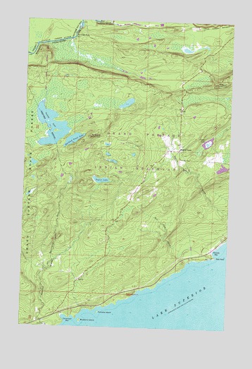 Mineral Center, MN USGS Topographic Map