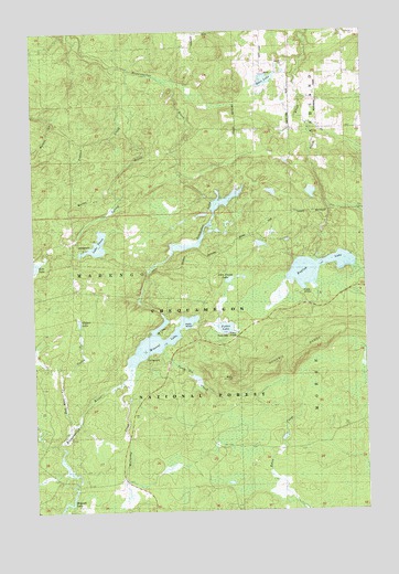 Mineral Lake, WI USGS Topographic Map