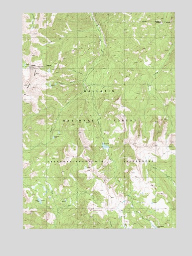 Mineral Mountain, MT USGS Topographic Map