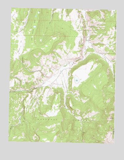 Mineral Mountain, CO USGS Topographic Map