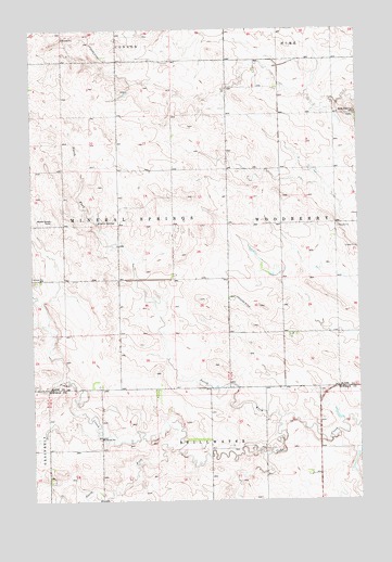 Mineral Springs, ND USGS Topographic Map