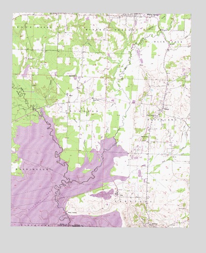 Mineral Springs South, AR USGS Topographic Map