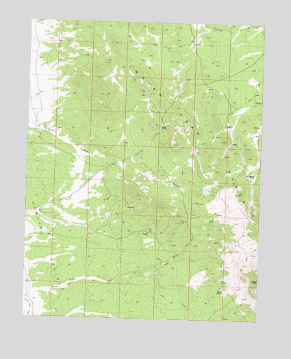 Miners Cabin Wash, UT USGS Topographic Map