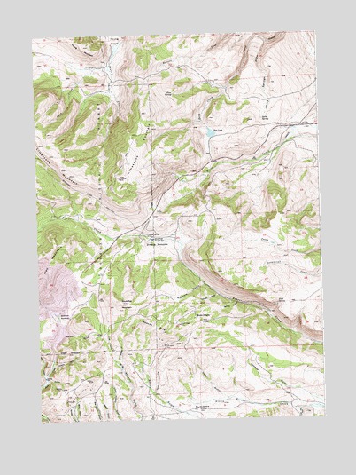 Miners Delight, WY USGS Topographic Map