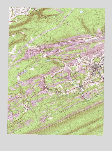 Minersville, PA USGS Topographic Map