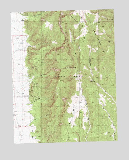 Minerva Canyon, NV USGS Topographic Map