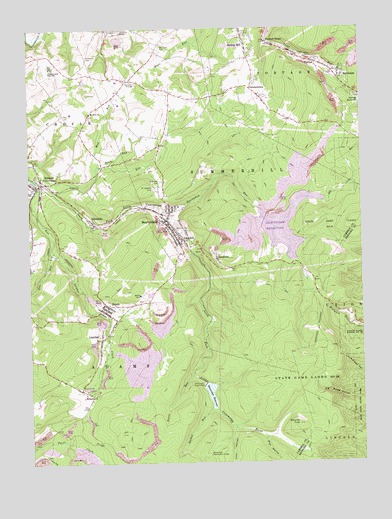Beaverdale, PA USGS Topographic Map