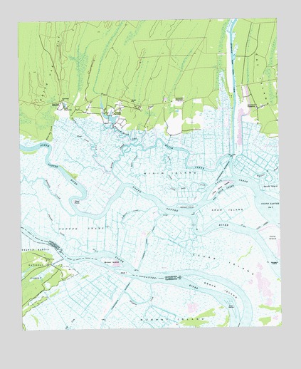 Minim Island, SC USGS Topographic Map