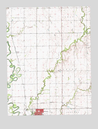 Minneapolis North, KS USGS Topographic Map