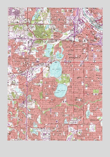 Minneapolis South, MN USGS Topographic Map