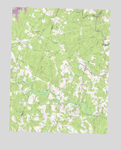 Beaverdam, VA USGS Topographic Map