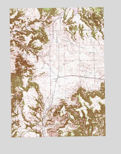 Minnekahta, SD USGS Topographic Map