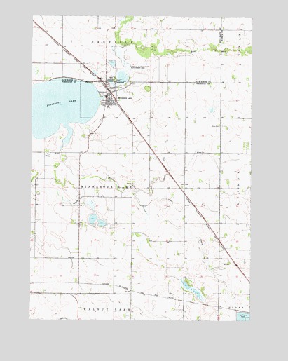 Minnesota Lake, MN USGS Topographic Map