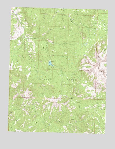 Minnesota Pass, CO USGS Topographic Map