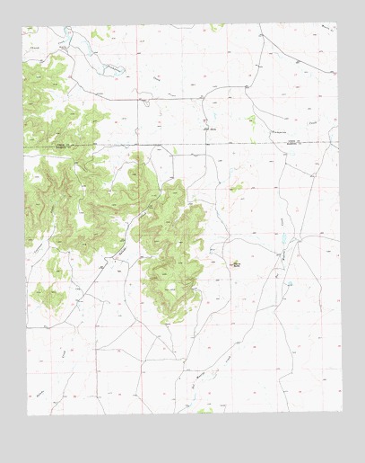 Minnie Butte, NM USGS Topographic Map