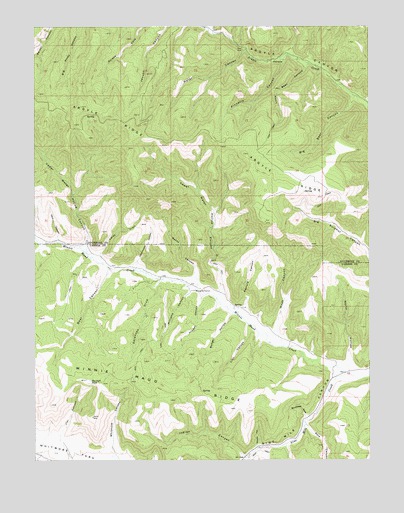Minnie Maud Creek East, UT USGS Topographic Map