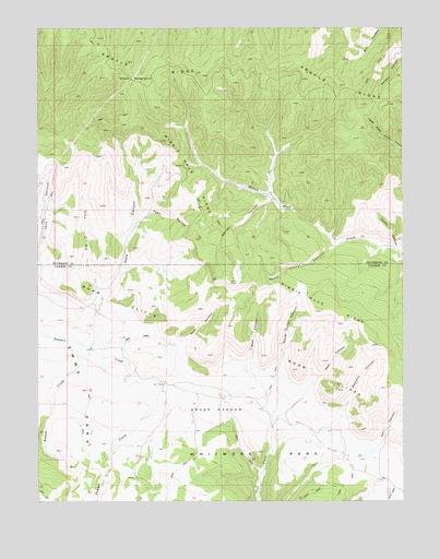 Minnie Maud Creek West, UT USGS Topographic Map