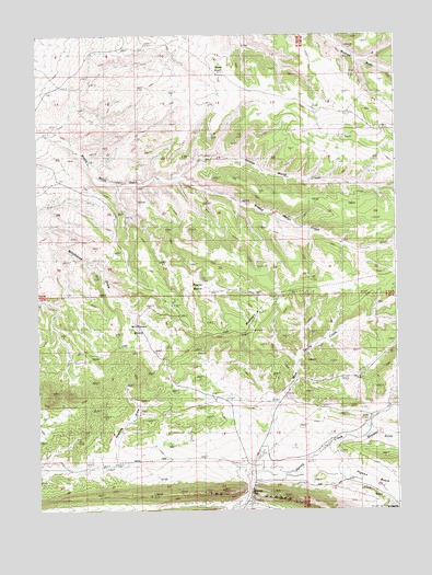 Minnies Gap, WY USGS Topographic Map
