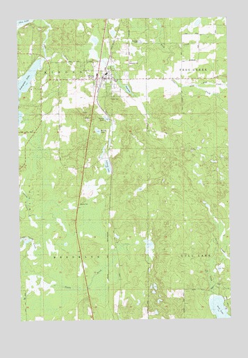 Minong, WI USGS Topographic Map