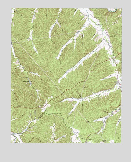 Beaverdam Springs, TN USGS Topographic Map