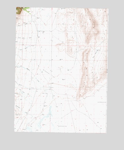 Miranda Flat, OR USGS Topographic Map