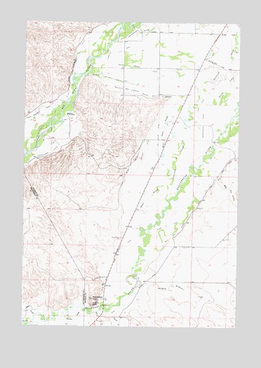 Beaverhead Rock, MT USGS Topographic Map