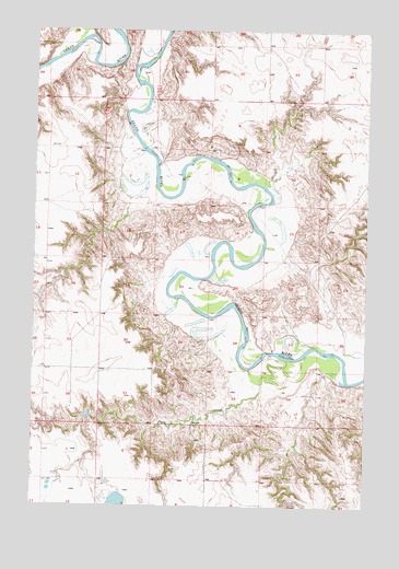 Miscol NE, SD USGS Topographic Map
