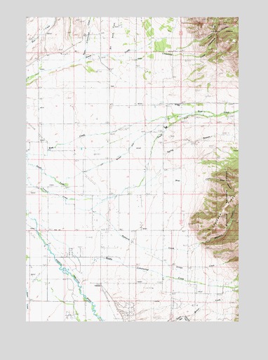 Miser Creek, MT USGS Topographic Map