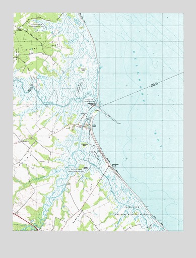 Mispillion River, DE USGS Topographic Map