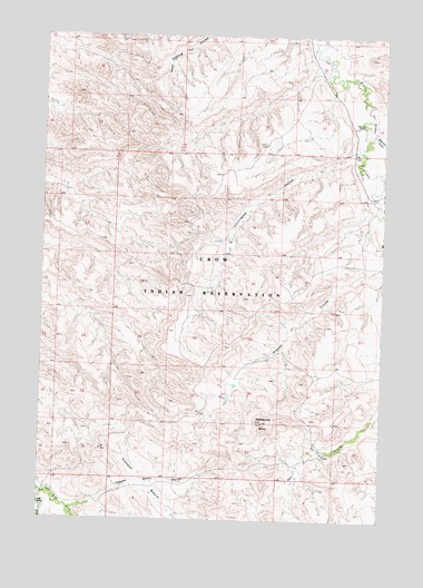 Mission Coulee, MT USGS Topographic Map