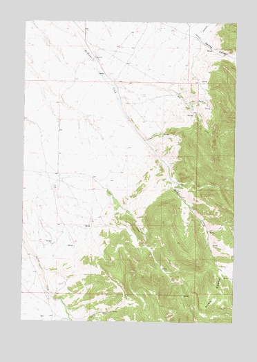 Beaverhead Rock SE, MT USGS Topographic Map