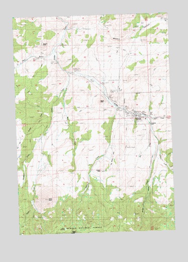 Mitchell, OR USGS Topographic Map