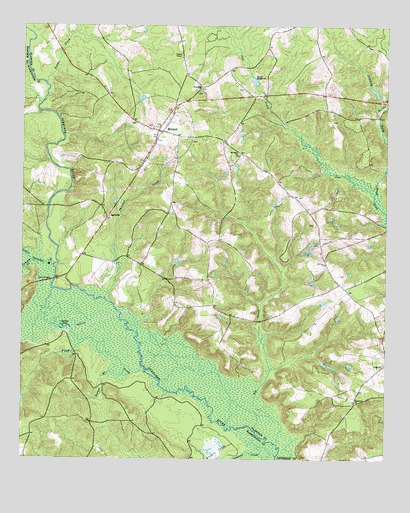 Mitchell, GA USGS Topographic Map