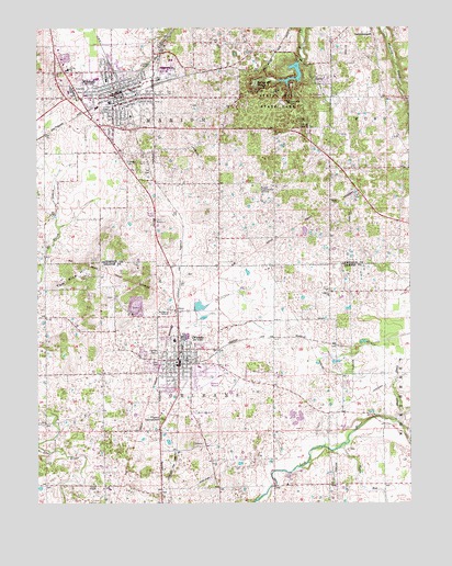 Mitchell, IN USGS Topographic Map