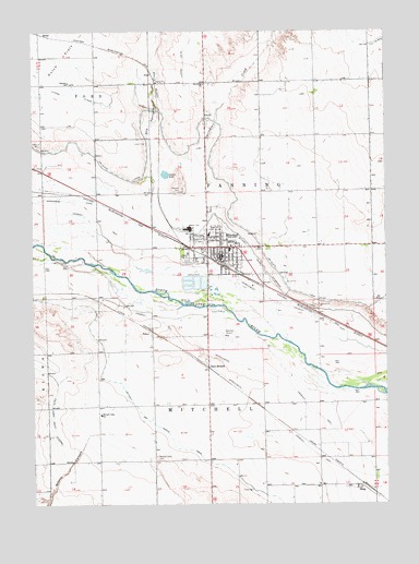 Mitchell, NE USGS Topographic Map