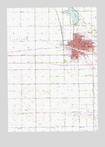 Mitchell, SD USGS Topographic Map