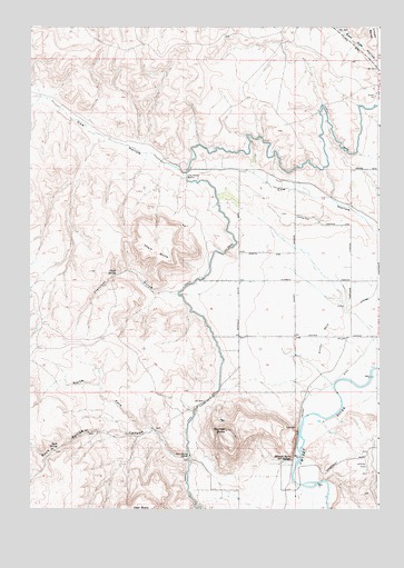 Mitchell Butte, OR USGS Topographic Map