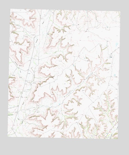 Mitchell Canyon, TX USGS Topographic Map