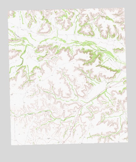 Mitchell Draw, TX USGS Topographic Map