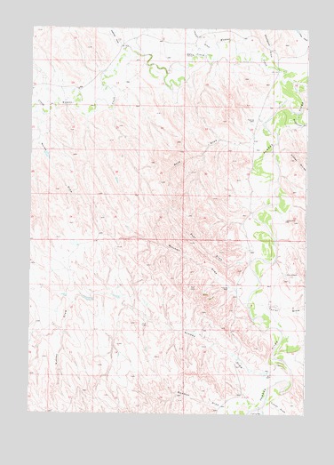 Mitchell Draw, WY USGS Topographic Map