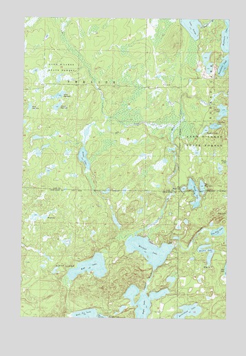 Mitchell Lake, MN USGS Topographic Map