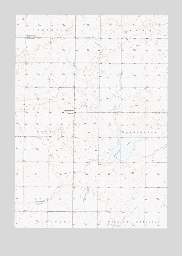 Mitchell Lake, SD USGS Topographic Map