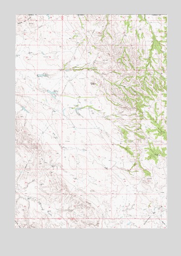 Mitten Butte, WY USGS Topographic Map