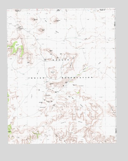 Mitten Buttes, AZ USGS Topographic Map